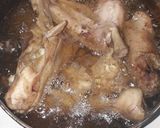 A picture of step 3 of Noddles veggies with chicken.