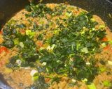 A picture of step 6 of Gujrati Baigan Bharta / Oro / curried Aurbergine.