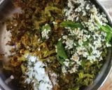 A picture of step 3 of Karela Fry Maharashtrian style.