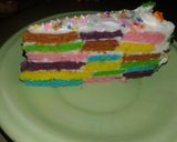 Foto langkah ke 8 dari resep Rainbow Checkerboard Cake *versi oven.