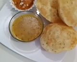 A picture of step 1 of Daal kachori with Tarkari.
