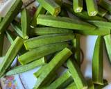 Achari bhindi okra recipe step 2 photo