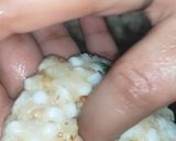 A picture of step 4 of Sago- potato meduvada..
