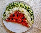 Pas rețetă Carne de miel fiartă & pilaf de bulgur cu vinete și salată asortată🧿 4 fotografie