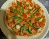 A picture of step 2 of Thin crust Cheese burst Pizza.