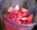 A picture of step 2 of Watermelon smoothie.