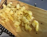 Une image de l'étape 4 de Pavés de saumon au poivron vert, citron confit et épices marocaines.