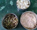 A picture of step 2 of Red Poha, Sprouts, Makhana Masala.