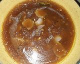 A picture of step 4 of Manchurian balls with gravy.