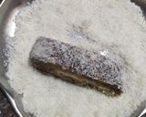 A picture of step 13 of Beetroot swiss roll with mango mava stuffing.