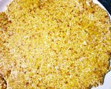 A picture of step 2 of Peanuts Til Gur Chikki.