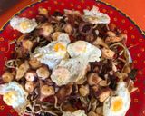 Foto del paso 9 de la receta: Ñoquis con pulpo, gulas y huevos de codorniz