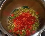 A picture of step 3 of Vagharela moong.