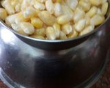 A picture of step 1 of Corn ussal or chat.