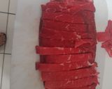 Foto del paso 1 de la receta: Fajitas de res con mangu..🇩🇴🇩🇴