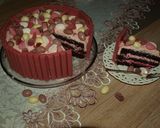 Φωτογραφία βήματος 6 της συνταγής Kitkat ruby cake-Oι 50 αποχρώσεις του ροζ💖🎀