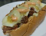 Foto del paso 10 de la receta: Sándwich🌭de carne🍖, queso🧀y verduras cremosas🥕🧅🥒😜!!!