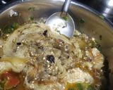 A picture of step 7 of Ringna no olo(kathiyawadi dhaba style).