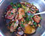 Foto del paso 4 de la receta: Pollo asado en bolsa al horno en reducción de sus propios juegos