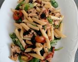 Foto del paso 10 de la receta Ensalada de pasta, pollo y bacon con vinagreta de ajo negro