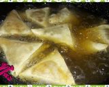 A picture of step 8 of Mince samosas With Tea! (Keemay ke samosay).