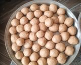 आटा गोंद ड्राई फ्रूट्स के लड्डू रेसिपी चरण 7 फोटो