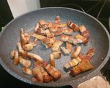 รูปขั้นตอนการทำที่ 3 ของ หมูสามชั้นคั่วพริกกระเทียม
