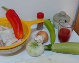 Foto del paso 1 de la receta: Migas de Bacalao con Pisto Mediterrani