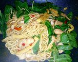 รูปขั้นตอนการทำที่ 4 ของ โซบะกะเพราไก่