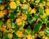 A picture of step 2 of Green Chilli Pickle.