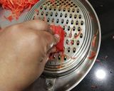 A picture of step 2 of Carrot Halwa. (Gajar Halwa).