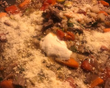 Foto del paso 3 de la receta: Risotto de vegetales y carne en vino tinto