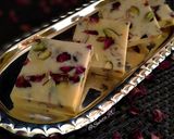 A picture of step 8 of "Thandai Chocolate Fudge".