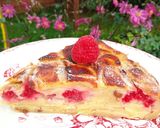 Une image de l'étape 4 de Gâteau invisible framboise cacahuète.