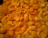 A picture of step 2 of Banana and Mango chicken.