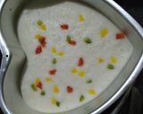A picture of step 3 of Trirangi Dhokla Cake.