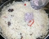 A picture of step 9 of Tender coconut and pomegranate cheesy pulao.