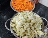 A picture of step 2 of Mix vegetables pickle.