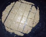A picture of step 7 of Till & coconut gud patti (chikki).