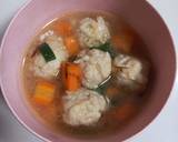 Cara Membuat Sup bakso isi keju mpasi start 1Y 4