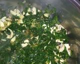 A picture of step 4 of Baked, Spinach, mushrooms tomatoes and eggs.