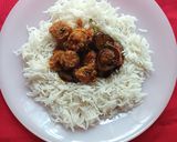 A picture of step 6 of Soya and Brinjal Curry (Gravy).