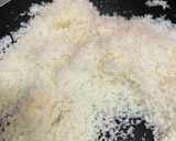 A picture of step 1 of Mango coconut ladoo with condensed milk.