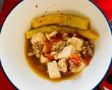 Hình bước làm 5 của món Đậu hủ non kho nước tương dinh dưỡng cho gia đình