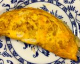 A picture of step 8 of Shrimp omellet.