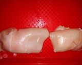 Csirkemell sajttal baconba tekerve recept fázis 1 fotója