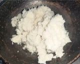 A picture of step 7 of Nariyal burfi.