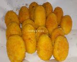 Foto langkah ke 8 dari resep Roti Goreng Labu Kuning.