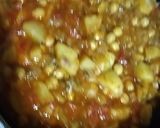 A picture of step 4 of Chole Aloo ki Chaat.