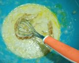 A picture of step 2 of Banana cake (without oven).